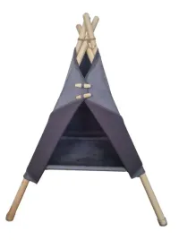 legowisko-dla-kota-pieska-namiot-tipi-szary