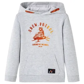 bluza-dziecieca-snow-patrol-128-szara-melanz-pomarancz