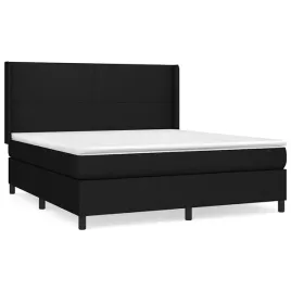 lozko-kontynentalne-czarno-biale-203x183x128-materac-sprezynowy-180