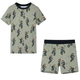 dziecieca-pizama-rower-jasne-khaki-116-5-6-lat