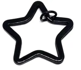 kolko-do-breloczka-kluczy-czarna-gwiazdka-diy-black-star-zawieszka-2-sztuki