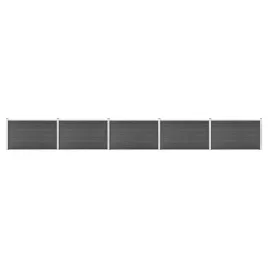 zestaw-ogrodzeniowy-z-wpc-872-x-105-cm-czarny