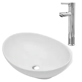 umywalka-z-bateria-mieszajaca-ceramiczna-owalna-biala