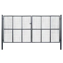 brama-ogrodowa-z-siatki-ocynkowanej-stal-400x175-cm-szara