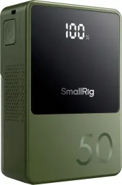 smallrig-4872-v-mount-mini-akumulator-vb50-d-tap-usb-a-usb-c-zielony