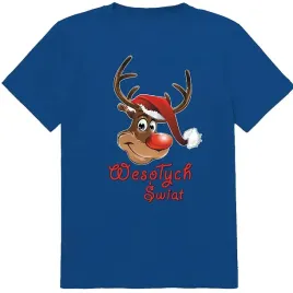 t-shirt-koszulka-swiateczna-wesolych-swiat-renifer-rudolf-128-jakosc