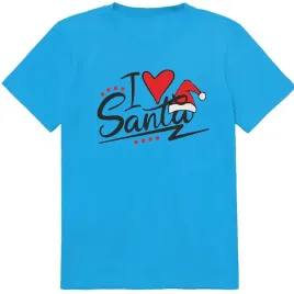 koszulka-dziecieca-swiateczna-i-love-santa-czapka-mikolaja-140-jakosc