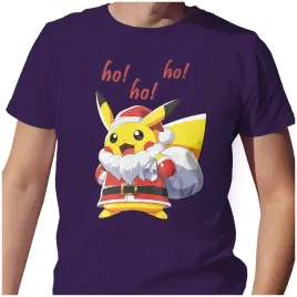 koszulka-meska-t-shirt-swiateczna-xl-pikachu-ho-ho-ho-jakosc