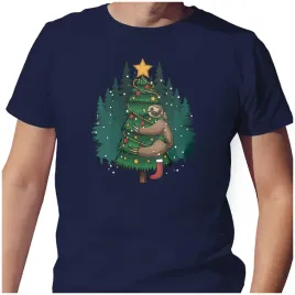 koszulka-meska-t-shirt-swiateczna-xl-choinka-gwiazda-leniwiec-bombki-jakosc