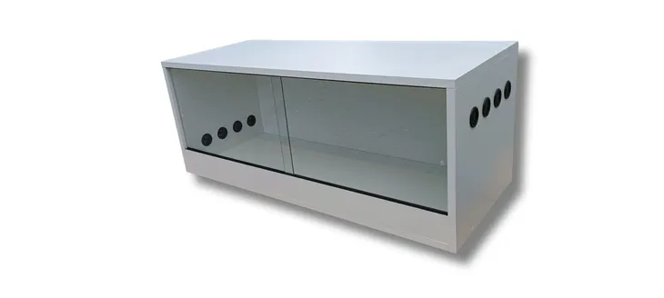 Eleganckie terrarium z wentylacją 100x40x40 cm w kolorze BIEL