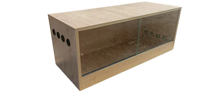 Terrarium z Płyty Meblowej z Wentylacją 150x80x80cm Klon