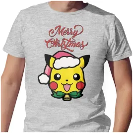 koszulka-meska-t-shirt-swiateczna-2xl-merry-christmas-pikachu-jakosc