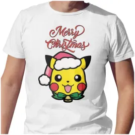 koszulka-meska-t-shirt-swiateczna-2xl-merry-christmas-pikachu-jakosc