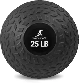 pilka-do-cwiczen-prosource-fit-25-lb-czarna-z-wypustkami