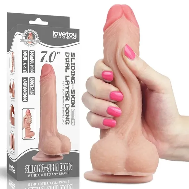 Realistyczny Penis z Jądrami, Naturalna Skóra