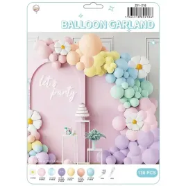 girlanda-balonowa-pastelowe-kwiaty-balony-132szt