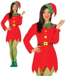 stroj-damski-elf-czerwony-sukienka-i-czapka