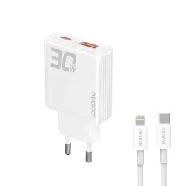 ladowarka-sieciowa-gan-dudao-30w-usb-a-usb-c-kabel-usb-c-lightning
