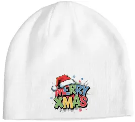swiateczna-czapka-beanie-kolorowy-nadruk-wesolych-swiat-merry-x-mas-prezent