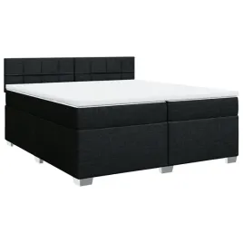 lozko-kontynentalne-czarne-200x200x1005-cm-materac-bialo-czarny-100x2