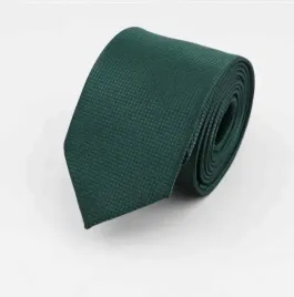 elegancki-krawat-waski-ciemna-butelkowa-zielen