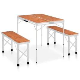 skladany-stolik-turystyczny-z-2-lawkami-aluminium-brazowy