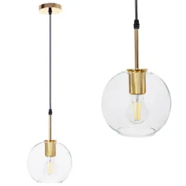 lampa-wiszaca-szklana-kula-zlota-nowoczesna