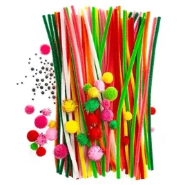 zestaw-kreatywny-128szt-teczowy-dpcraft-pomponiki-druciki-oczka-mix-kolorow