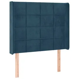 zaglowek-lozka-aksamitny-ciemnoniebieski-103x16x118-128-cm