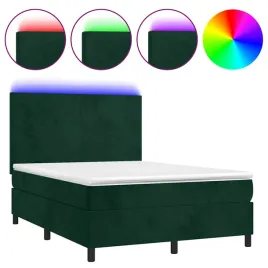 lozko-kontynentalne-z-led-140x190-ciemnozielone