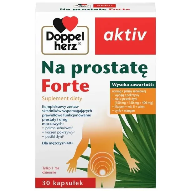Doppelherz® aktiv Na prostatę FORTE, 30 kapsułek
