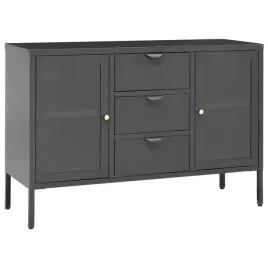 szafka-tv-antracytowa-105x35x70-cm-stal-i-szklo-2-polki-3-szuflady