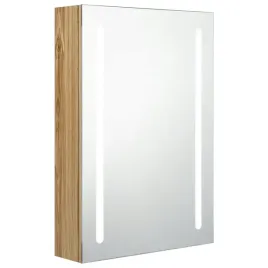 szafka-z-lustrem-i-led-debowy-50x13x70-cm