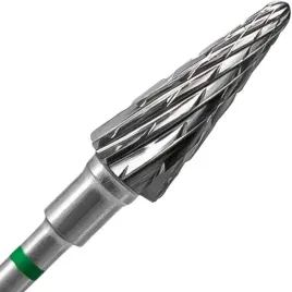 staleks-frez-z-weglika-spiekanego-stozek-zielony-expert-6mm-wysoka-jakosc