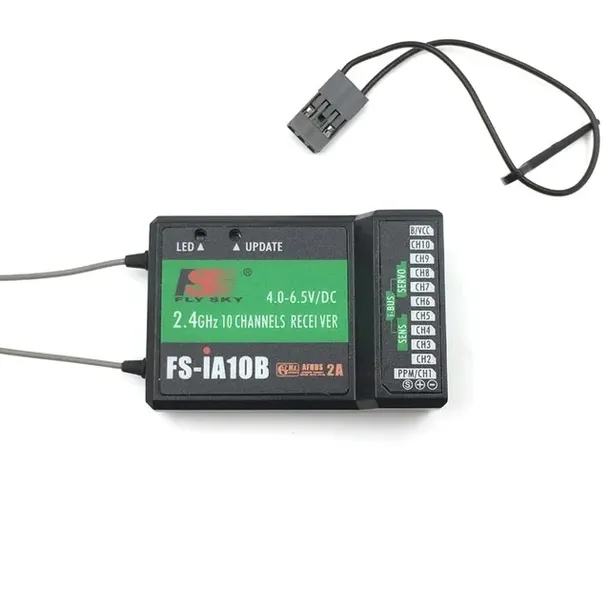 FlySky Odbiornik FS-iA10B 2.4G 10CH AFHDS 2A PPM, I-Bus, Sbus - Telemetria