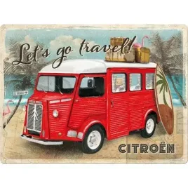 tablica-szyld-citroen-type-h-let-s-go-travel-metalowy-30x40