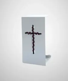 bialy-znicz-lampion-z-czerwonymi-koralikami-wys-20cm
