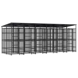 kojec-dla-psa-z-dachem-583x200x228-cm-czarny