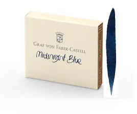 naboje-do-pior-graf-von-fabercastell-niebieskie-midnight-blue-opak-6-szt