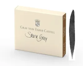 naboje-do-pior-graf-von-faber-castell-szare-stone-grey-opakowanie-6-szt