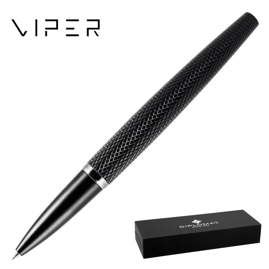 roller-diplomat-viper-guilloche-black