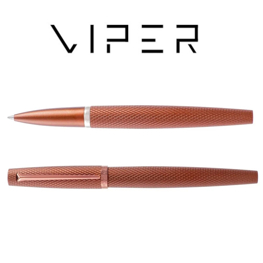 roller-diplomat-viper-guilloche-brown