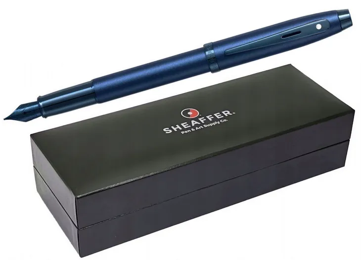 pioro-wieczne-sheaffer-100-blue-pvd-stan-opakowania-oryginalne