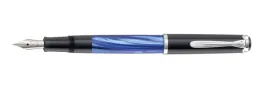 pioro-wieczne-pelikan-m205-blue-marbled-ct-f-prezent-idealny