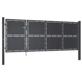 brama-stalowa-antracytowa-350-x-175-cm-z-zamkiem-i-slupkami