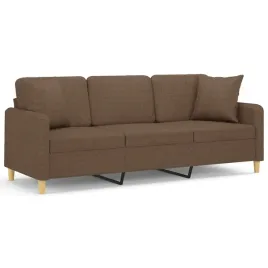 sofa-3-osobowa-z-poduszkami-brazowa-198x77x80cm