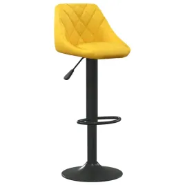 stolek-barowy-aksamitny-musztardowy-46x44x-82-103-cm