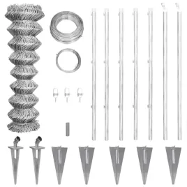 galwanizowane-ogrodzenie-metalowe-15x08m-6x6-cm-2mm-z-akcesoriami