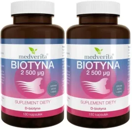 2-x-medverita-biotyna-2500-mcg-180-kaps-witamina-h-makroskladniki-odzywcze