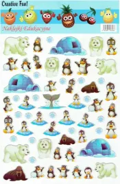 naklejki-puffy-wypukle-zimowe-postacie-pingwiny-niedzwiedzie-61-szt
